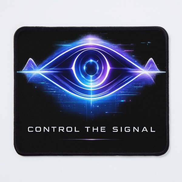 Item preview, Control The Signal Hacker Cyber Eye Gaming Graphic designed and sold by Xemora.