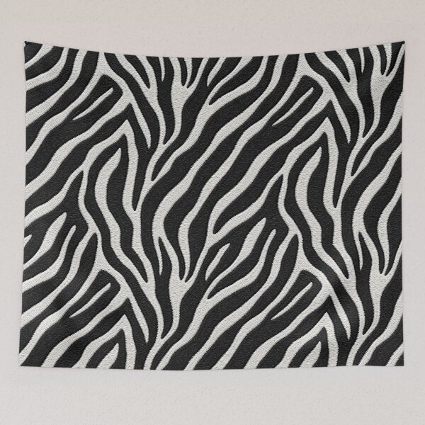 Item preview, Embroidered Zebra pattern designed and sold by AIEverything.