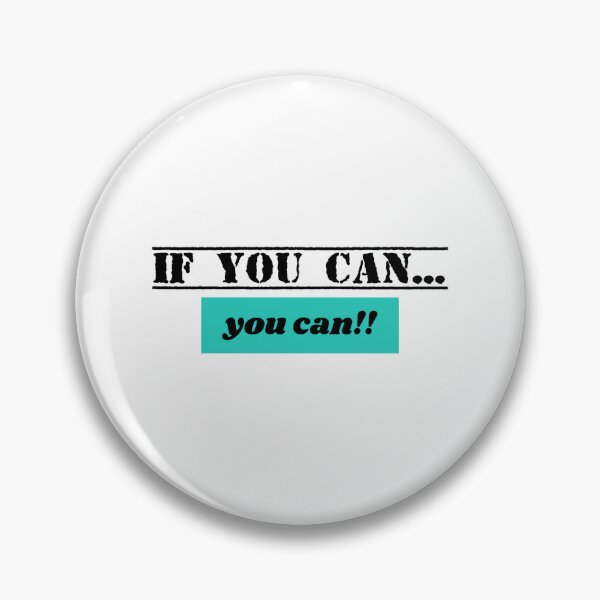 Item preview, If You Can You Can Motivational Typography Design designed and sold by PixelParinda.