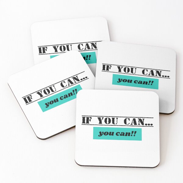 Item preview, If You Can You Can Motivational Typography Design designed and sold by PixelParinda.