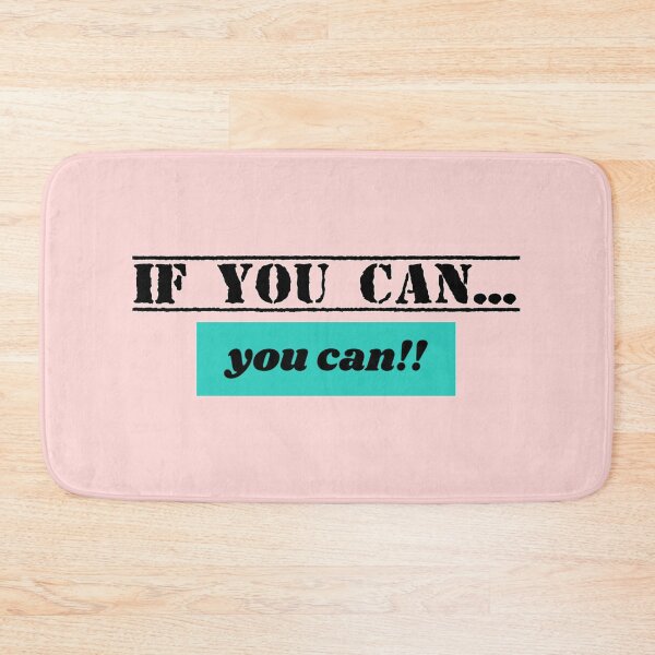 Item preview, If You Can You Can Motivational Typography Design designed and sold by PixelParinda.
