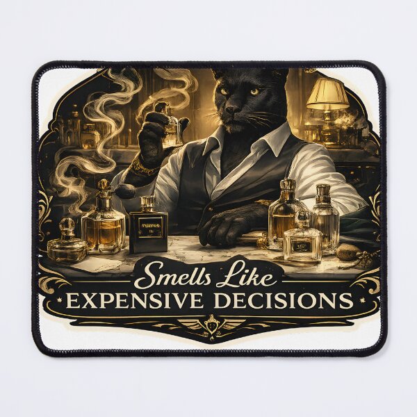 Item preview, Smells Like Expensive Decisions Luxury Perfume Editorial Aesthetic designed and sold by StickyGuys.