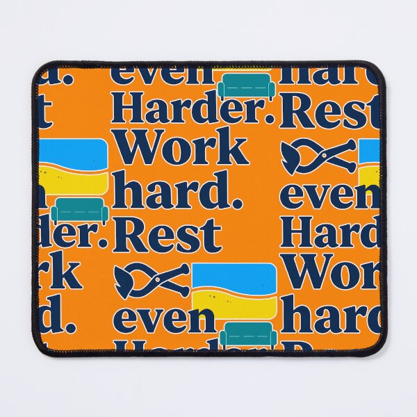 Item preview, Work Hard Rest Even Harder Beach Lifestyle Design designed and sold by Topoartispp.
