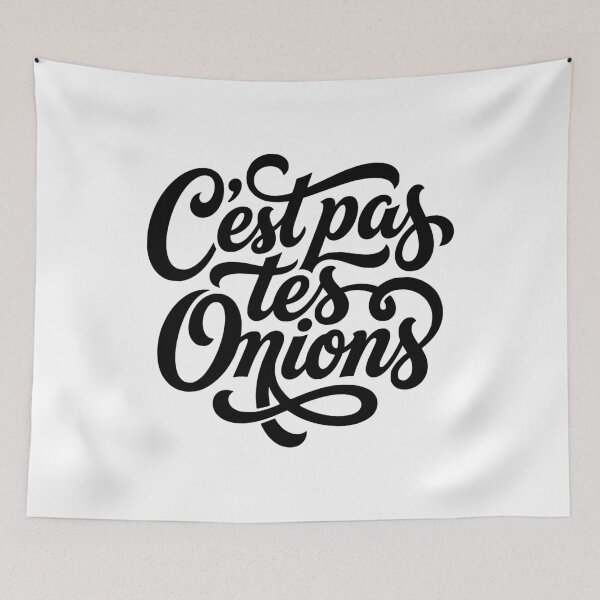 Item preview, C'est Pas Tes Oignons None Of Your Business French designed and sold by AntiqueImages.