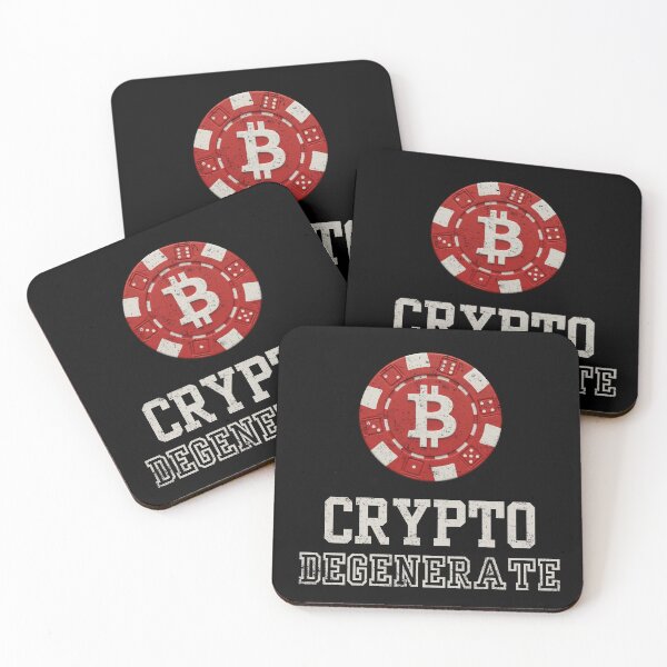 Item preview, Bitcoin Poker Chip Crypto Degen Distressed designed and sold by BluecidDesign.