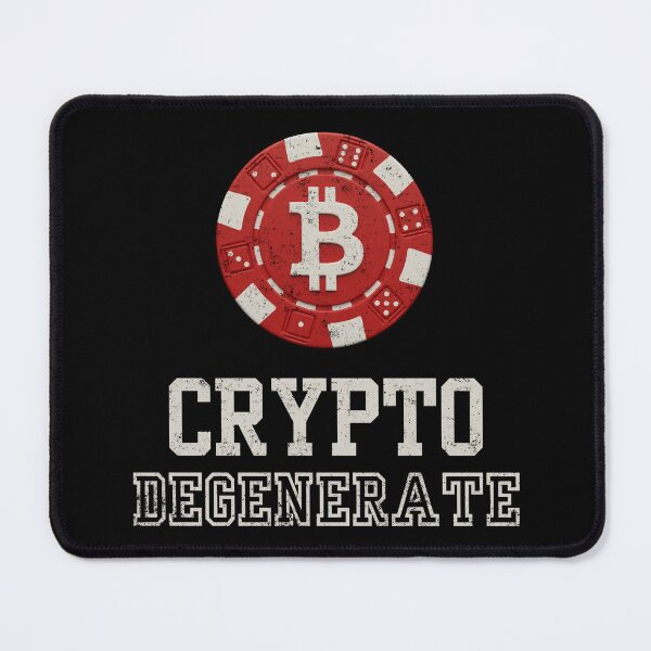 Item preview, Bitcoin Poker Chip Crypto Degen Distressed designed and sold by BluecidDesign.