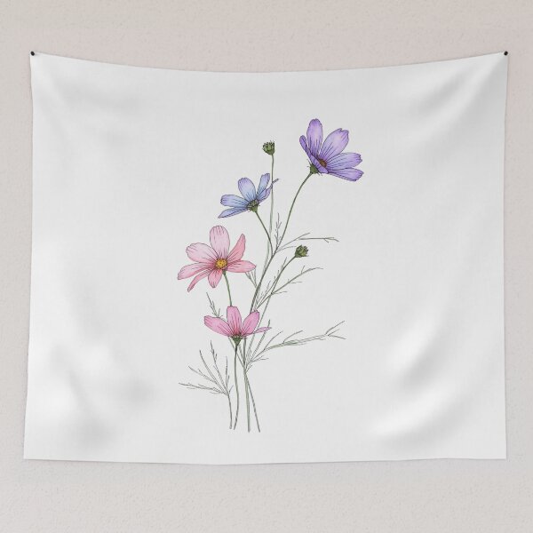 Item preview, Bouquet of  cosmos flowers designed and sold by uunaa.
