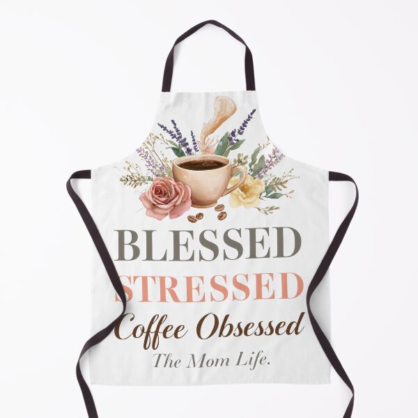 Item preview, Blessed Stressed Coffee Obsessed Funny Mom Mothers Day Tee designed and sold by BornFabulous.