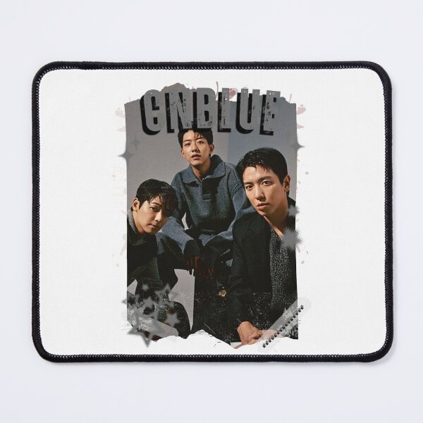 Item preview, CNBLUE Kpop Group Black and White Collage Digital Art Portrait designed and sold by AJUNICE STUDIO.