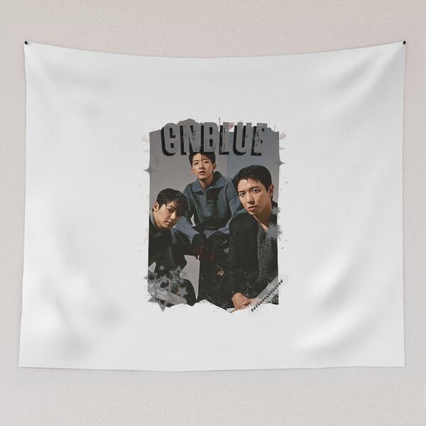 Item preview, CNBLUE Kpop Group Black and White Collage Digital Art Portrait designed and sold by AJUNICE STUDIO.