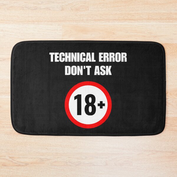 Item preview, Warning 18 Plus Error designed and sold by ContigoART.