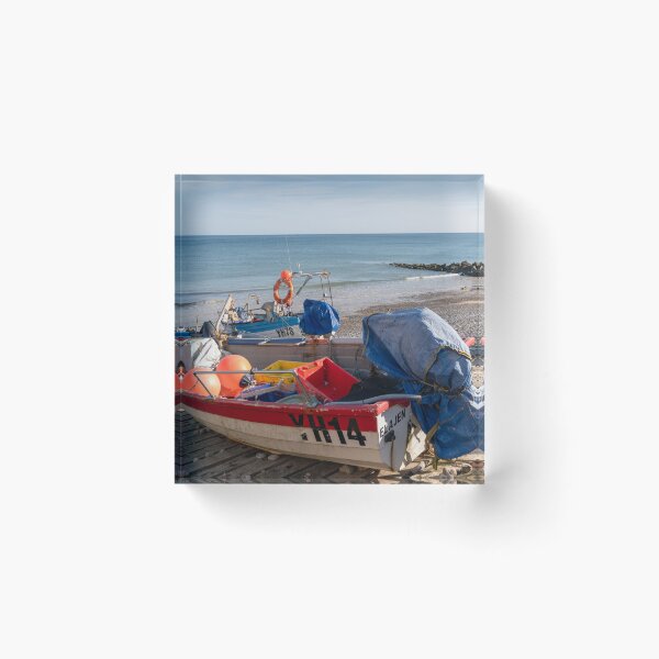 Item preview, Fishing boats on Sheringham beach, Norfolk coast designed and sold by yackers1.