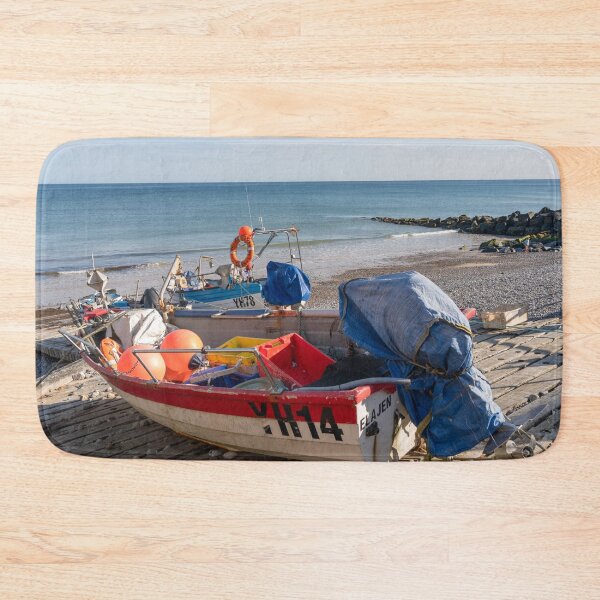 Item preview, Fishing boats on Sheringham beach, Norfolk coast designed and sold by yackers1.