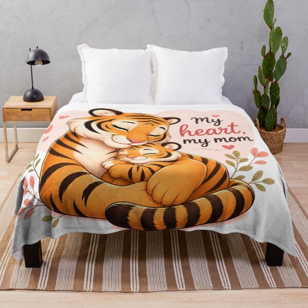 Item preview, My Heart, My Mom: Cute Tiger Mother and Cub designed and sold by ToonyTeez.