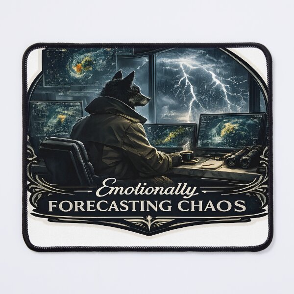 Item preview, Emotionally Forecasting Chaos Luxury Storm Observatory Aesthetic designed and sold by StickyGuys.