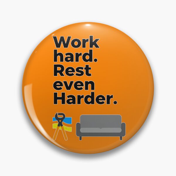 Item preview, Work Hard Rest Even Harder Minimal Quote Design designed and sold by Topoartispp.
