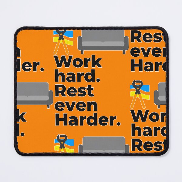 Item preview, Work Hard Rest Even Harder Minimal Quote Design designed and sold by Topoartispp.