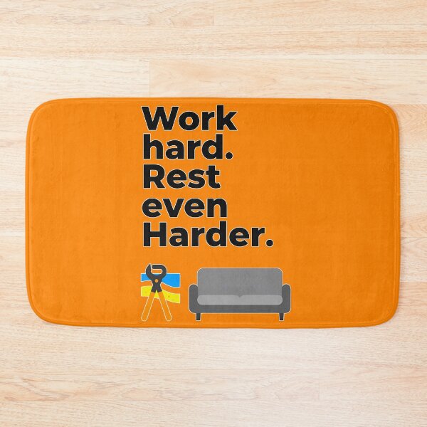 Item preview, Work Hard Rest Even Harder Minimal Quote Design designed and sold by Topoartispp.