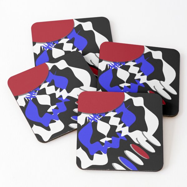 Item preview, Bold Abstract Composition in Red, Blue and Black – Modern Graphic Design designed and sold by Caterina@.