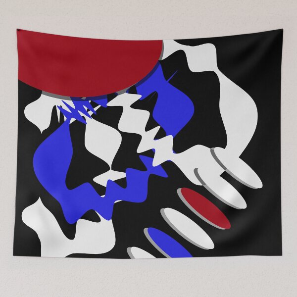 Item preview, Bold Abstract Composition in Red, Blue and Black – Modern Graphic Design designed and sold by Caterina@.