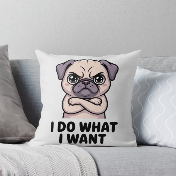 Item preview, Pug - I Do What I Want designed and sold by 123ks.