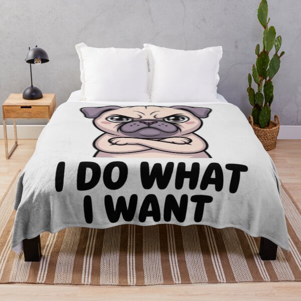 Item preview, Pug - I Do What I Want designed and sold by 123ks.
