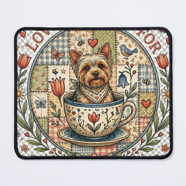 Item preview, Penny's Patches - Loved & Cared For Yorkie in Teacup designed and sold by pennyspatches.