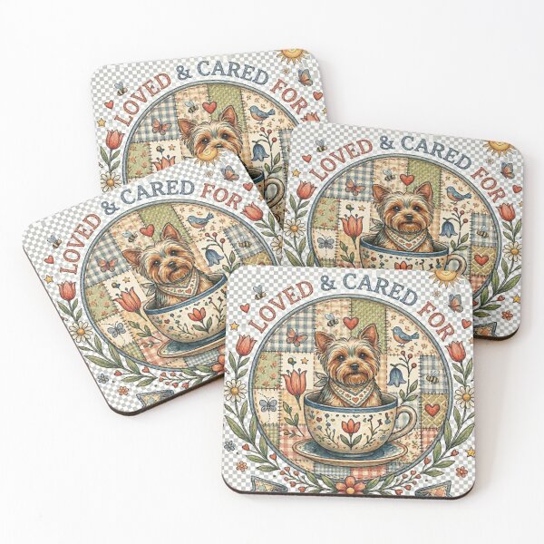 Item preview, Penny's Patches - Loved & Cared For Yorkie in Teacup designed and sold by pennyspatches.