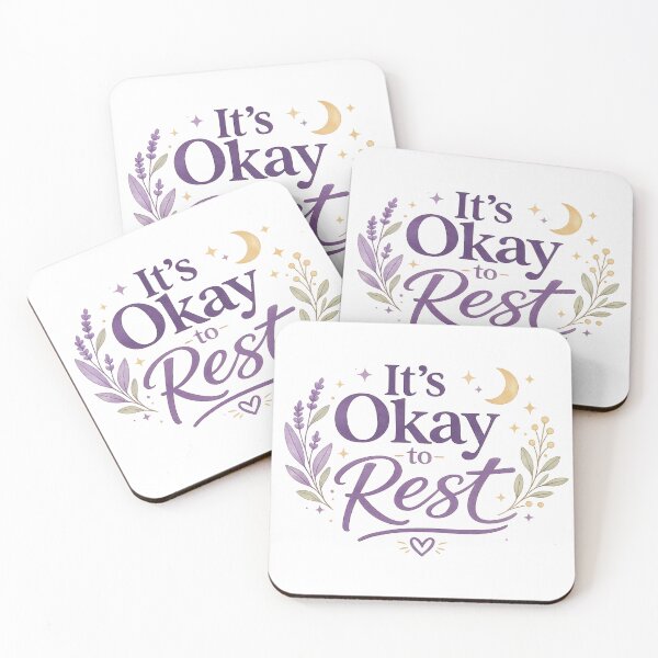 Item preview, It’s Okay to Rest – Calm Aesthetic Mental Health Design designed and sold by DreamelleStudio.