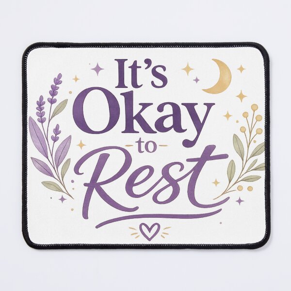 Item preview, It’s Okay to Rest – Calm Aesthetic Mental Health Design designed and sold by DreamelleStudio.