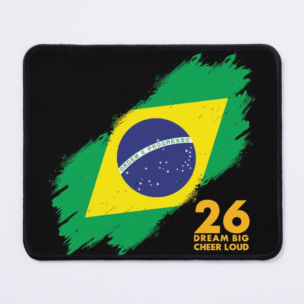 Item preview, Brazil Football 2026 Dream Big Cheer Loud designed and sold by BananaPrint.