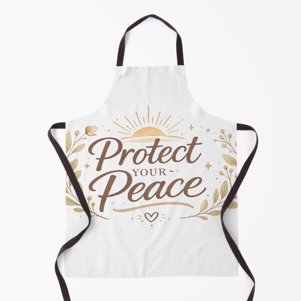 Item preview, Protect Your Peace – Soft Aesthetic Self Care Typography Design designed and sold by DreamelleStudio.
