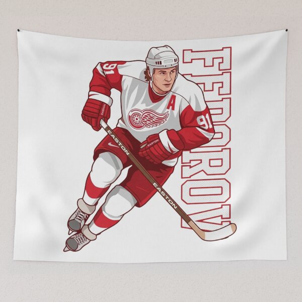 Item preview, Sergei Fedorov #91 - Detroit Hockey Legend - Retro 90s Style designed and sold by Thogan0416.