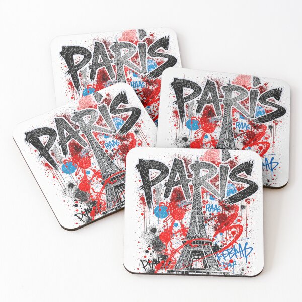 Item preview, Paris Eiffel Tower Graffiti Street Art designed and sold by Ekracreatives.