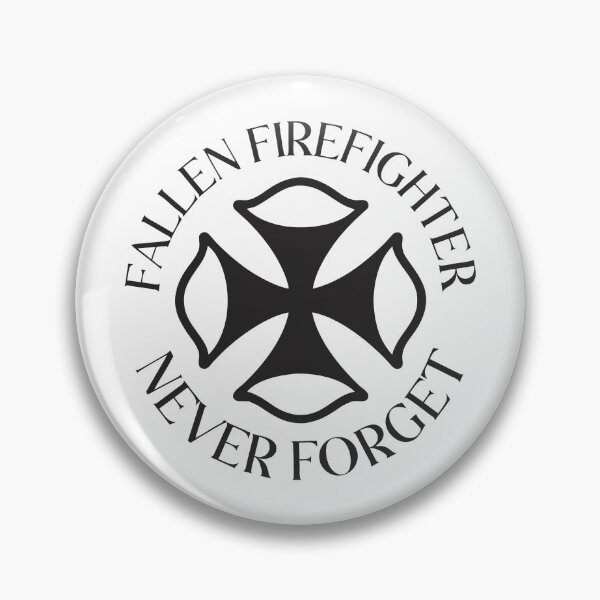 Item preview, Fallen Firefighter Maltese Cross Memorial Sticker Never Forget designed and sold by CutRootCo.