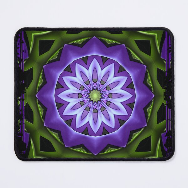 Item preview, Purple Green Mandala Sacred Geometric Abstract Design designed and sold by ScreenPin.