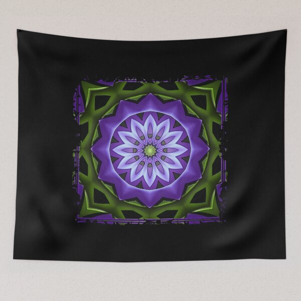 Item preview, Purple Green Mandala Sacred Geometric Abstract Design designed and sold by ScreenPin.