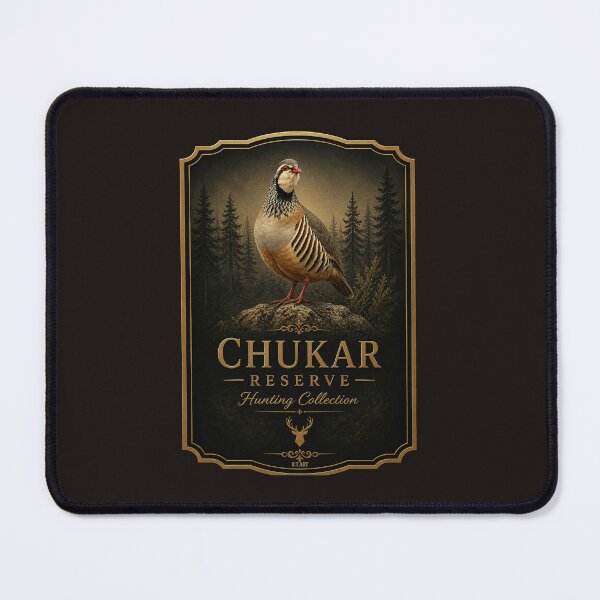Item preview, Chukar Partridge – Rustic Wildlife Bird Art, Vintage Hunting Style designed and sold by TammyHunterArt.