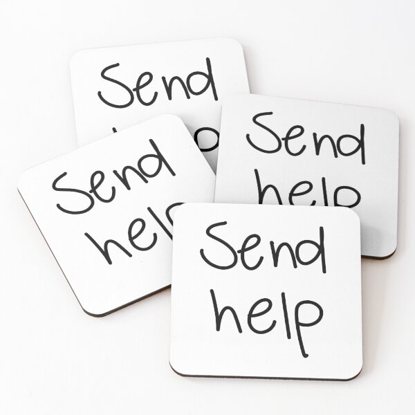 Item preview, Send help - Funny Hand-Lettered Aesthetic designed and sold by PureHandletter.