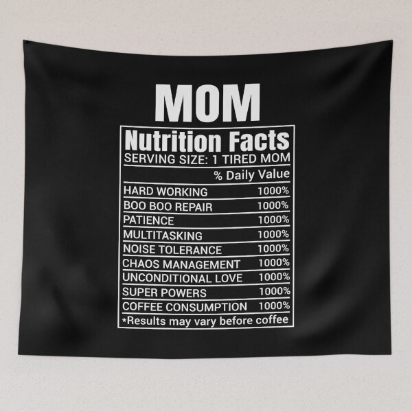 Item preview, Mom Nutrition Facts Label Funny Mom Gift For Mothers Day designed and sold by Say It With Ink.