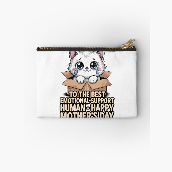 Item preview, To The Best Emotional Support Human - Happy Mother's Day White Cat designed and sold by Wennity.