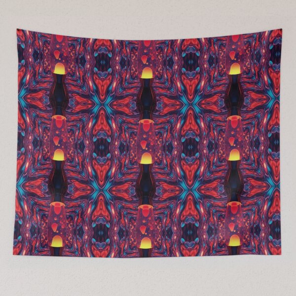 Item preview, I LAVA YOU Lava Lamp Psychedelic Retro Oldschool Collector Art for Badass Mofos designed and sold by BadassBazaar.