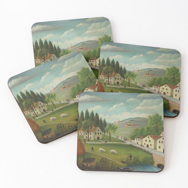 Item preview, Pastoral Landscape Henri Rousseau Painting designed and sold by ArtUnova.