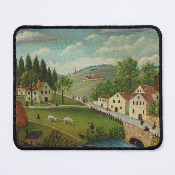 Item preview, Pastoral Landscape Henri Rousseau Painting designed and sold by ArtUnova.
