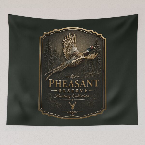 Item preview, Pheasant in Flight – Vintage Hunting Art, 3D Wildlife Illustration designed and sold by TammyHunterArt.