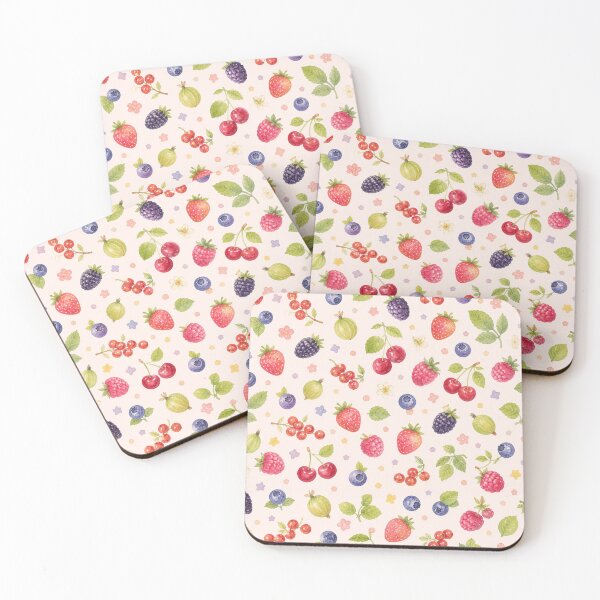 Item preview, Watercolor berries and fruits designed and sold by juthamas8426.