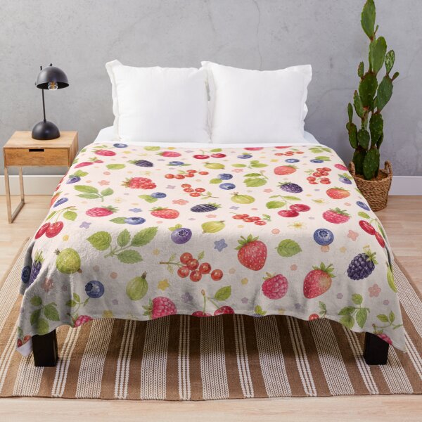 Item preview, Watercolor berries and fruits designed and sold by juthamas8426.