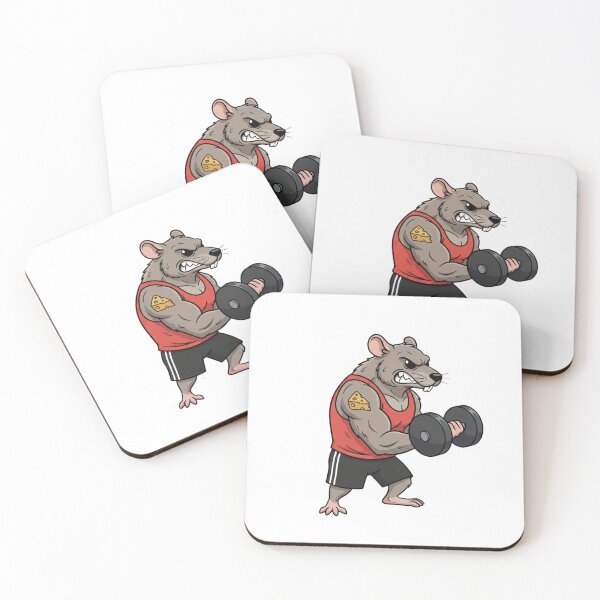 Item preview, Gym rat doing a bicep curl designed and sold by Terrific Arts Shop.