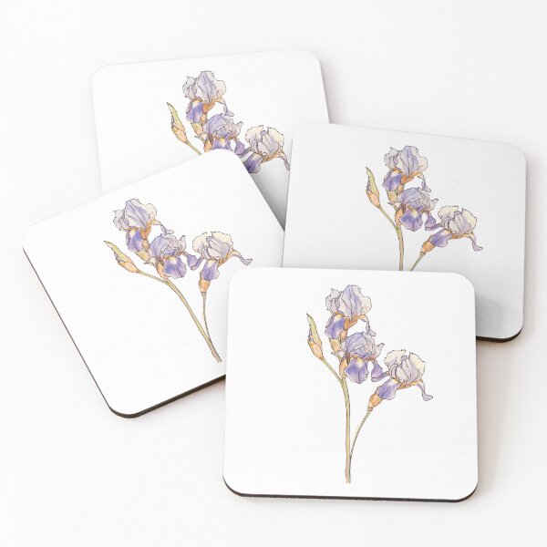 Item preview, Flores de iris designed and sold by uunaa.