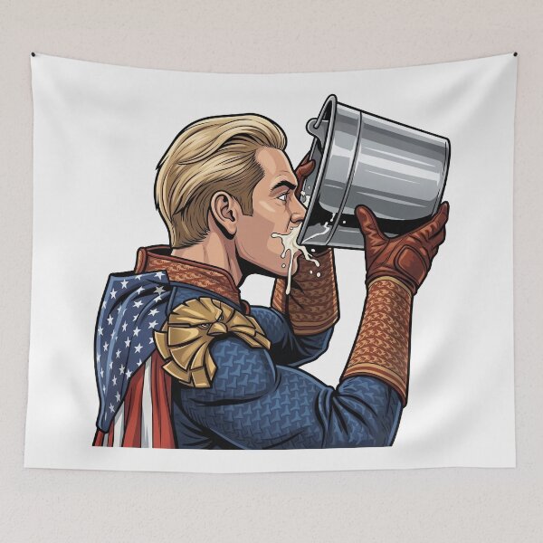 Item preview, The Boys Homelander Drinking Milk (without Text) designed and sold by Screen Lore.